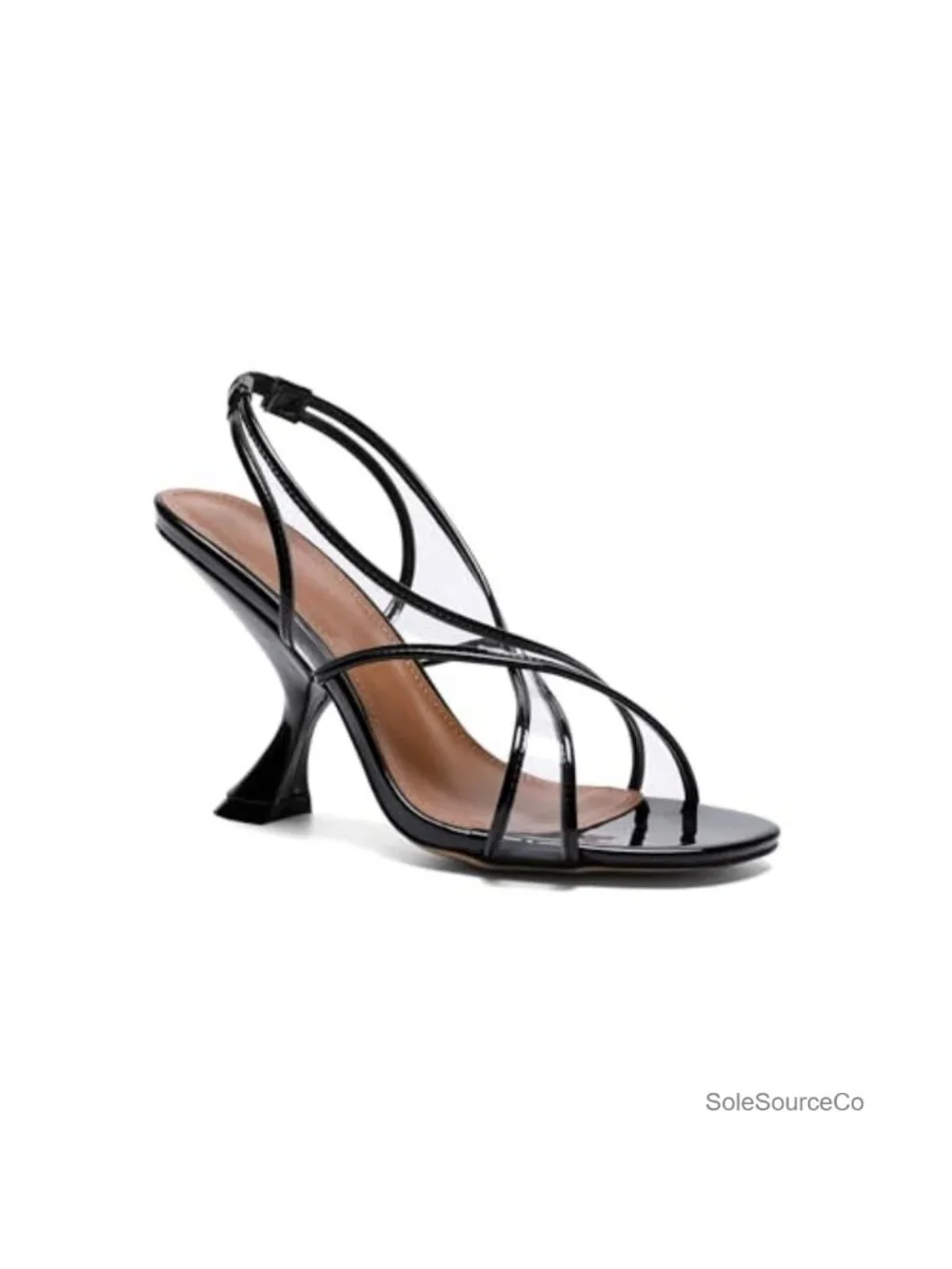 Women's Strappy Evening Sandals, Patent, 3.5